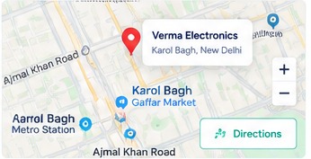 Verma Electronics map