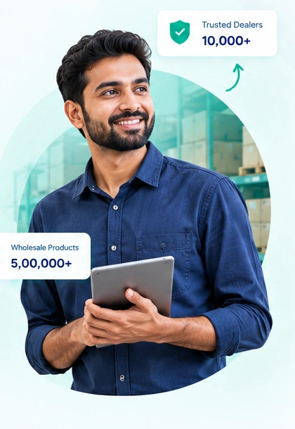 WholesaleConnect customer using tablet
